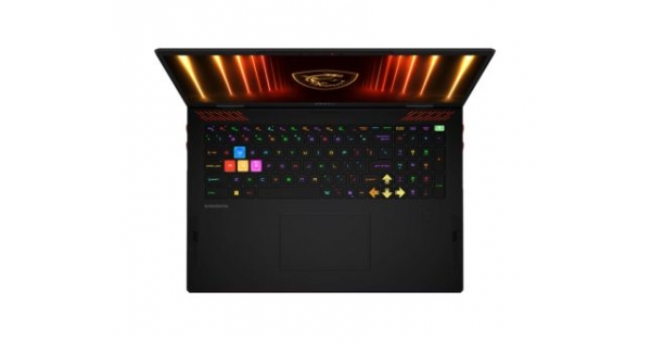 Лаптоп MSI Raider A18 HX A9WJG, NVIDIA GeForce RTX 5090 24GB GDDR7 1824 AI TOPS, AMD Ryzen 9 9955HX3D (16C/32T Up to 5.4 GHz, 128 MB L3), 18