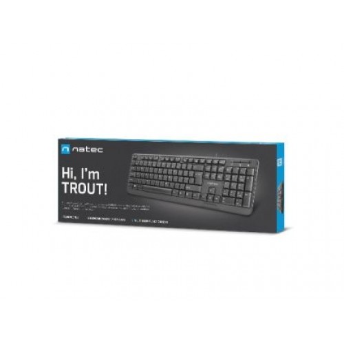Клавиатура Natec Keyboard Trout US Layout Slim, Black-4
