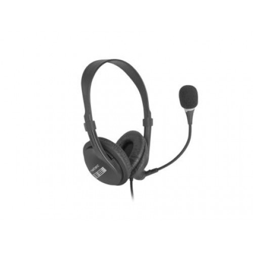 Слушалки Natec Headset Drone With Microphone Black-1