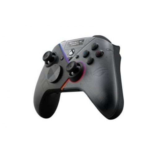 Геймпад Asus ROG Raikiri Pro OLED display, tri-mode connectivity, remappable buttons&triggers, 4 rear buttons, step&linear triggers, adjustable joystick sensitivity, 3.5mm jack with ESS DAC, for PC and Xbox-1