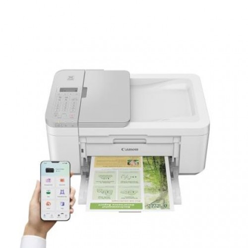 Мастилоструйно многофункционално устройство Canon PIXMA TR4756i All-In-One, White-2