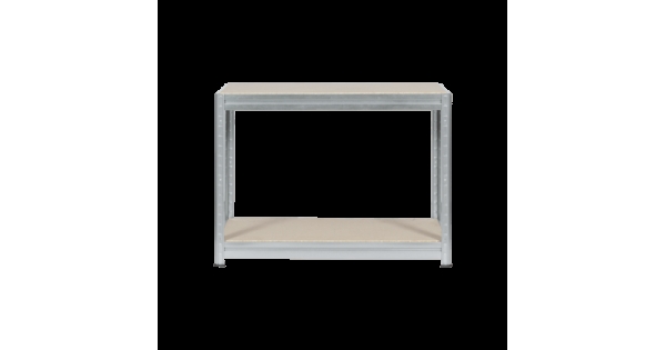 Метален стелаж MEGA 87x160x60 см, до 600 кг на рафт - цинк-1