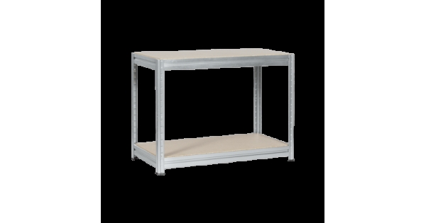 Метален стелаж MEGA 87x160x60 см, до 600 кг на рафт - цинк-2