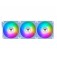 Вентилатор Thermaltake CT140 EX Reverse ARGB Sync PC Cooling Fan 3 Pack Magnetic Connect Hydrangea Blue