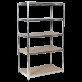 Метален стелаж Carmen CR - 1025 - 180x90x40 см, до 175 кг на рафт - цинк