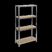 Метален стелаж Carmen CR-1024 - 180x120x60 см, до 600 кг на рафт - цинк