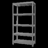 Метален стелаж HARD 180x90x40 см, до 90 кг на рафт - сив