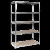Метален стелаж Carmen CR-1012 E - 180х120х60 см, до 250 кг на рафт - цинк