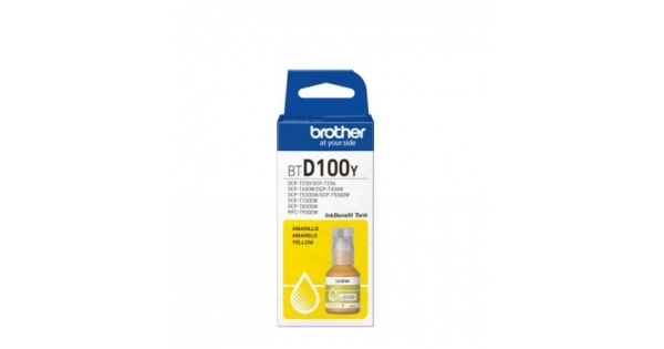 Консуматив Brother BT-D100Y Yellow Ink Bottle-1