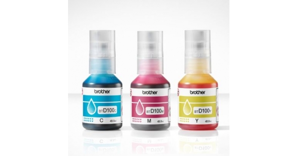 Консуматив BTD100CLVAL Brother Coloured Multipack Ink Bottles-1