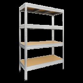 Метален стелаж Carmen CR-1024 - 180x120x60 см, до 600 кг на рафт - цинк