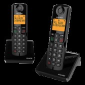 Безжичен DECT телефон Alcatel S280 EWE DUO - черен