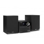 Аудио система Sharp Audio Systems XL-B512(BK), HI-FI MICRO SYSTEM, 45W total max power output, FM PLL tuner, Bluetooth v5.0, CD player, USB, 3.5mm Aux-in / line-in, wooden speaker, Black