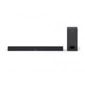 Аудио система Sharp Soundbar HT-SBW110, SLIM 180W 2.1 Wired Subwoofer, HDMI & BLUETOOTH, wireless music streaming, HDMI ARC/CEC, 3.5mm Aux-in, Digital Optical Audio Input, Matt black