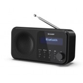 Радио Sharp Radios DR-P420(BK), PORTABLE DIGITAL RADIO, Bluetooth 5.0, 20 DAB+/DAB/FM, Auto time/date, LCD Display, Dual alarm,Micro USB x1 (power supply),3.5mm Headphone jack / line-out, Black