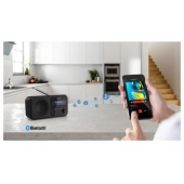 Телевизор Радио Sharp Radios DR-P420(BK), PORTABLE DIGITAL RADIO, Bluetooth 5.0, 20 DAB+/DAB/FM, Auto time/date, LCD Display, Dual alarm,Micro USB x1 (power supply),3.5mm Headphone jack / line-out, Black