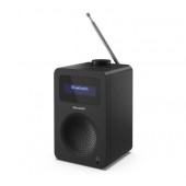 Радио Sharp Radios DR-430(BK), DIGITAL RADIO, Bluetooth 5.0, 5W, 20 DAB+/DAB/FM, Auto time/date, LCD Display, Dual alarm, 3.5mm Headphone jack / line-out, Black