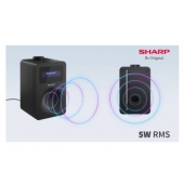 Телевизор Радио Sharp Radios DR-430(BK), DIGITAL RADIO, Bluetooth 5.0, 5W, 20 DAB+/DAB/FM, Auto time/date, LCD Display, Dual alarm, 3.5mm Headphone jack / line-out, Black
