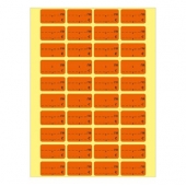 Етикети за цени лв. / EUR 28х16 mm 50л.х40ет./бандерол Оранжеви