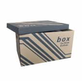 Кашон за класьори и архивни кутии Fornax Картонен, 522x351x305 mm, Кафяв