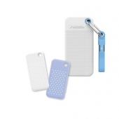 Твърд диск Verbatim Pocket SSD USB 3.2 Gen 2 1TB White/Light Blue incl. two rubber sleeves