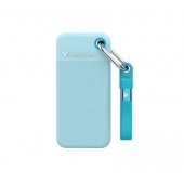 Твърд диск Verbatim Pocket SSD USB 3.2 Gen 2 1TB Polar Blue incl. two rubber sleeves