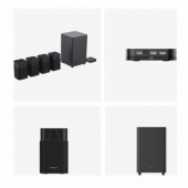 Тонколони Аудио система Hisense HT Saturn, 4.1.2Ch Sound Bar with Wireless Subwoofer, 720W, Dolby Atmos, Tuned by Devialet , DTS:X,Quad Satellite Speakers , Black