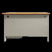 Метално бюро Carmen CR-1320 L - сиво / бук