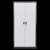 Метален шкаф за инструменти Carmen CR-1226 L SAND - черен-сребърен