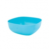 Еко купа от бамбук квадратна S Син