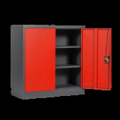 Метален шкаф Carmen CR-1239 E J SAND - червен-графит