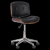 Работен офис стол Carmen 6403 - орех - черен