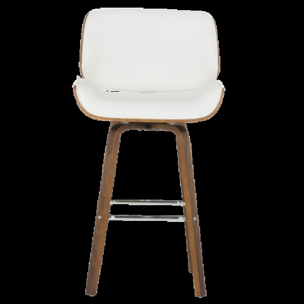 Бар стол Carmen 4027 - орех / бял-1