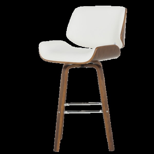 Бар стол Carmen 4027 - орех / бял-2