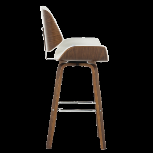 Бар стол Carmen 4027 - орех / бял-3