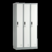 Метален шкаф CR-1242 J LUX - сив / тъмносив Метален шкаф CR-1242 J LUX - сив / тъмносив