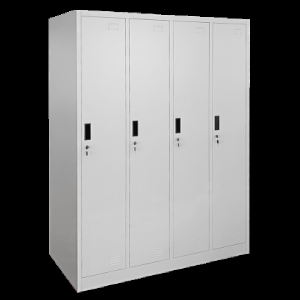 Метален шкаф Carmen CR-1242-4 J - сив