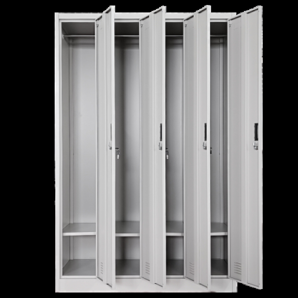 Метален шкаф Carmen CR-1242-4 J - сив-2