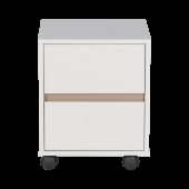 Офис контейнер с две чекмеджета ANGELES - капучино