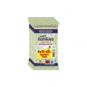 Мокри кърпи Wet Hankies Почистващи и ароматизиращи, 4x15 бр. в плик