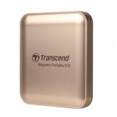 Твърд диск Transcend 2TB, External SSD, ESD420G, USB 20Gbps, Type C, Magsafe, Champagne Gold