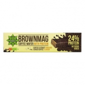 BrownMag протеинова вафла, обогатена с кафе 40 гр. - 24% протеин, без захар