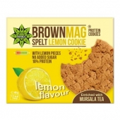 BrownMag протеинова бисквитка с лимонени кори и мурсалски чай 40 гр. - 18% протеин, без захар