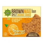 BrownMag протеинова бисквитка с портокалови кори и мурсалски чай 40 гр. - 18% протеин, без захар