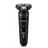 Машинка за бръснене Beurer MN8X rotary shaver, 360° flexible shaver head, Magnetic fixation, LED display, Waterproof (IPX7), Quick-charge function  (10 min OT; 5 min CT), Incl. charger and storage station, protective cap and cleaning brush