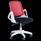 Работен стол Carmen 7033 - червено - черен