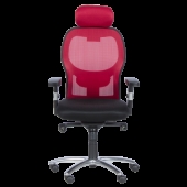 Ергономичен стол Carmen 7520 - черен - червен