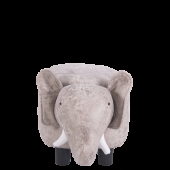 Детска табуретка с ракла - сив слон