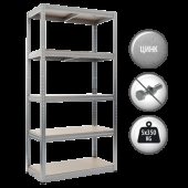 Метален стелаж STAR 180x90x45 см, до 350 на рафт - цинк