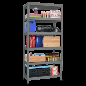 Метален стелаж HARD 180x100x40 см, до 130 кг на рафт  - сив